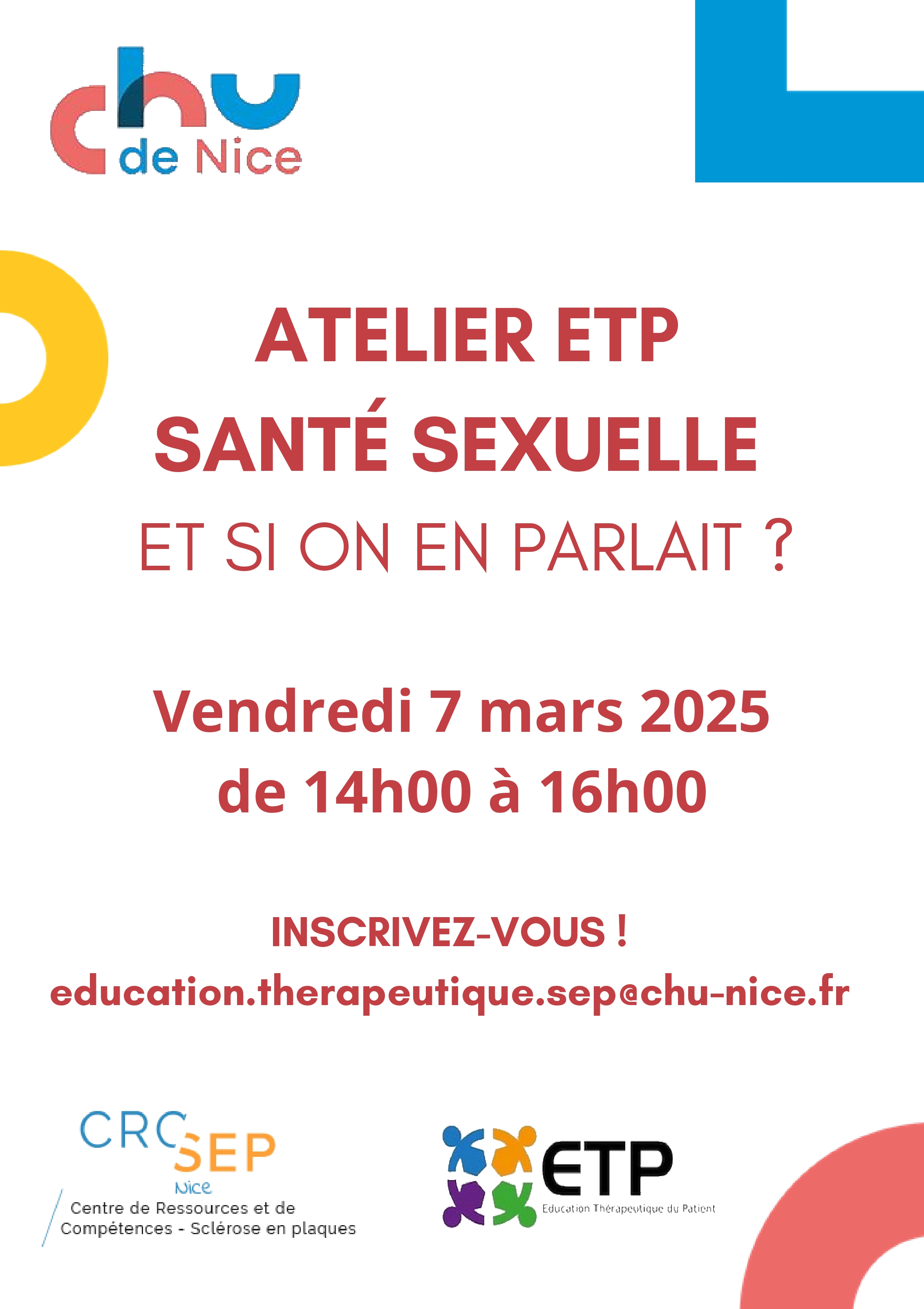 Atelier ETP : Santé sexuelle - Et si on en parlait ?