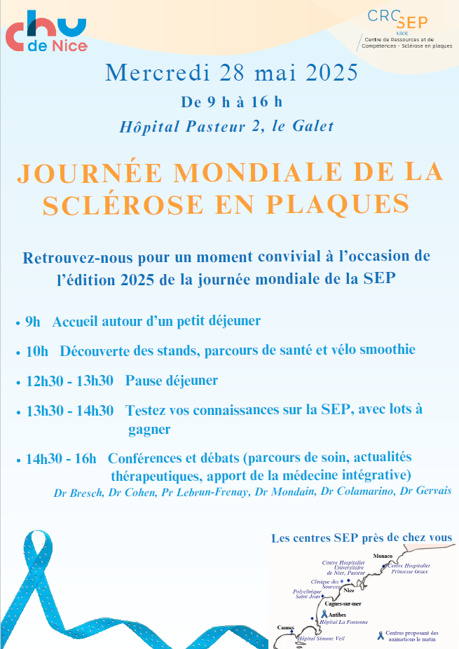 Save the date ! Journée mondiale de la SEP 2025