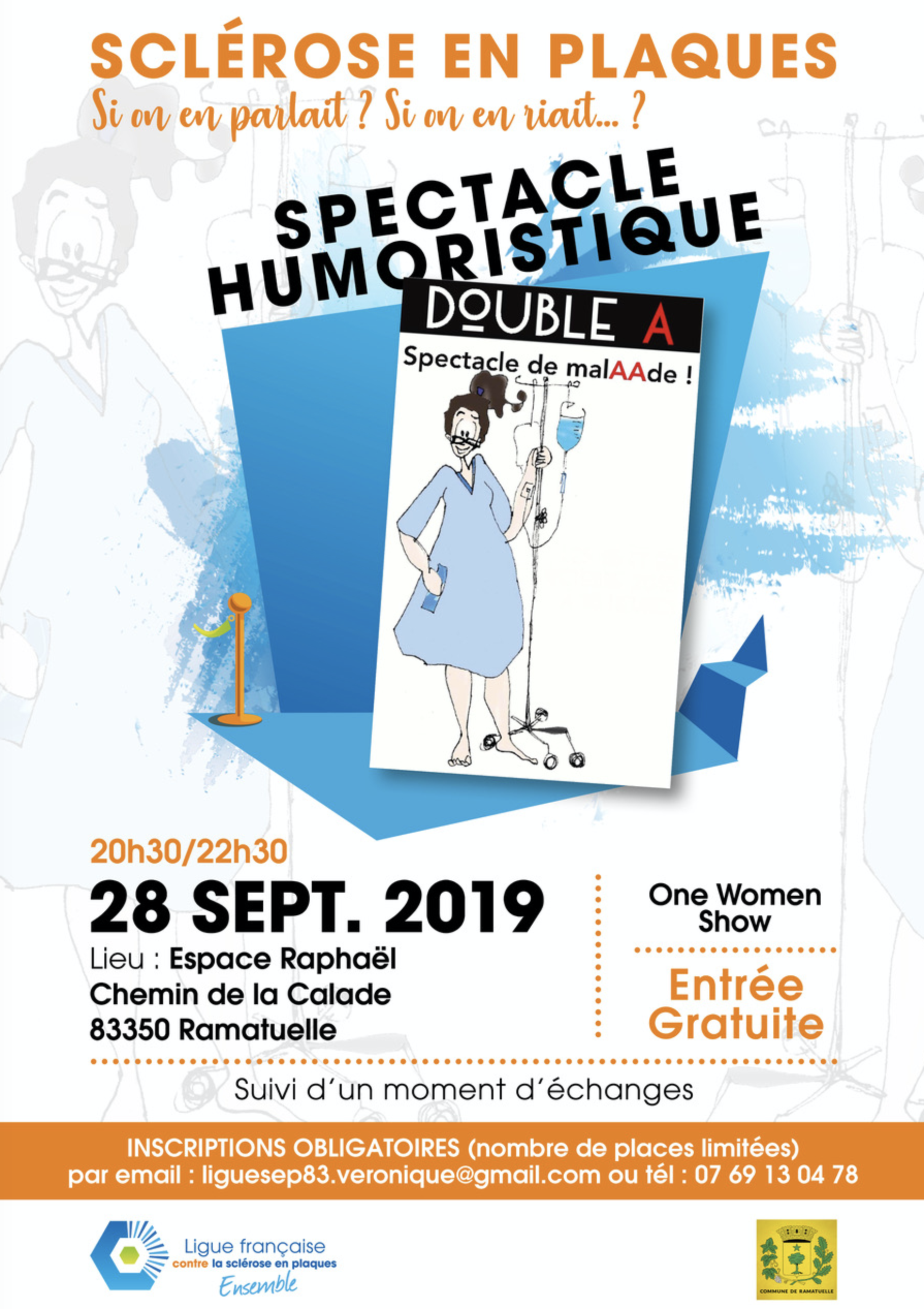 One Women Show : Sclérose en Plaques : si on en parlait ? si on en riait ?