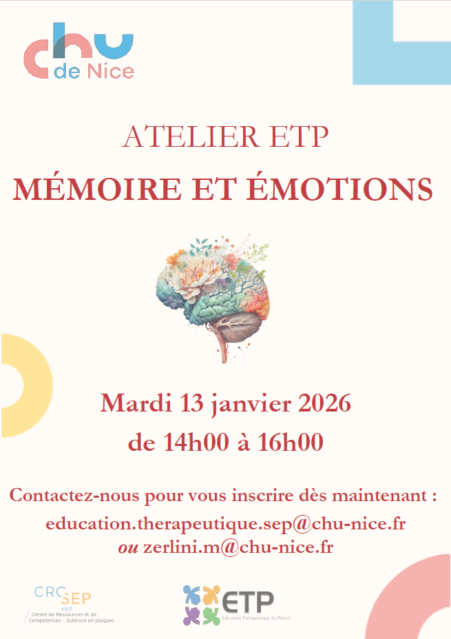 Atelier ETP mémoire et émotions - 13 janvier 2026