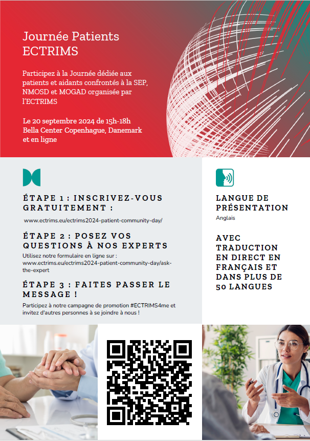 Journée patients ECTRIMS le 20 septembre 2024