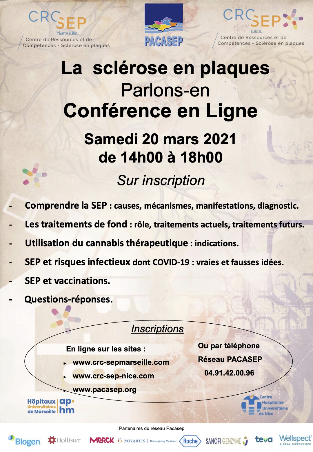 La sclérose en plaques ? Parlons-en ! La conférence en ligne
