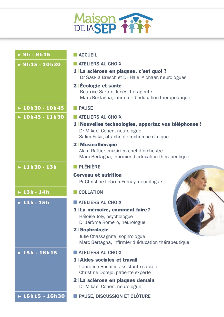 Programme Maison de la SEP 2019